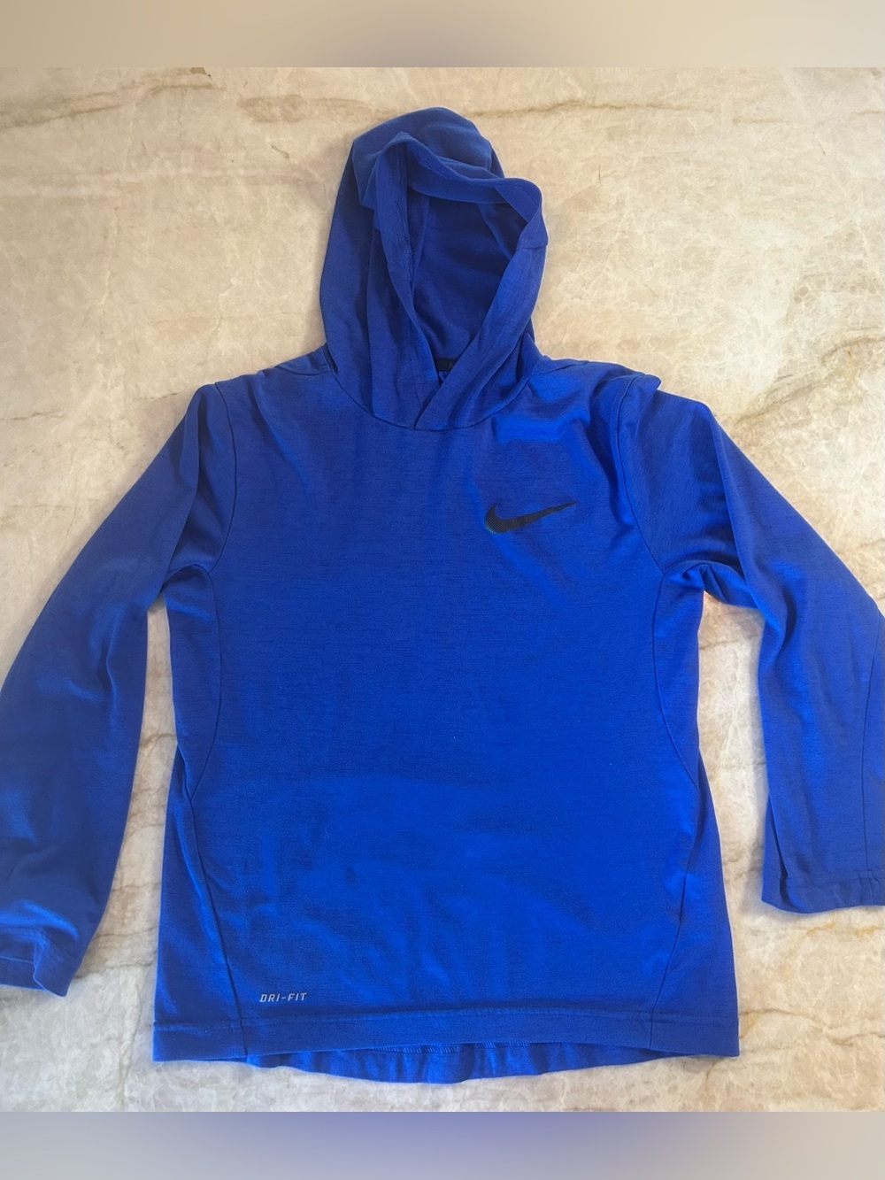Nike Dri-FIT Hoodie Youth Medium Blue Long Sleeve